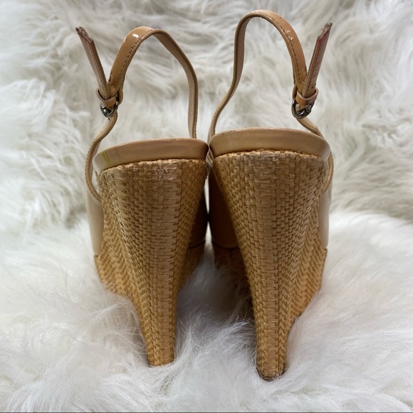 Gucci Vitello Vernice Soft Sable wedge sandal - Picture 4 of 14